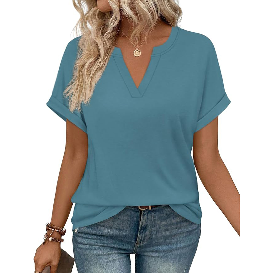 Womens Blouses Spring Tops Short Sleeve Shirts Dressy 