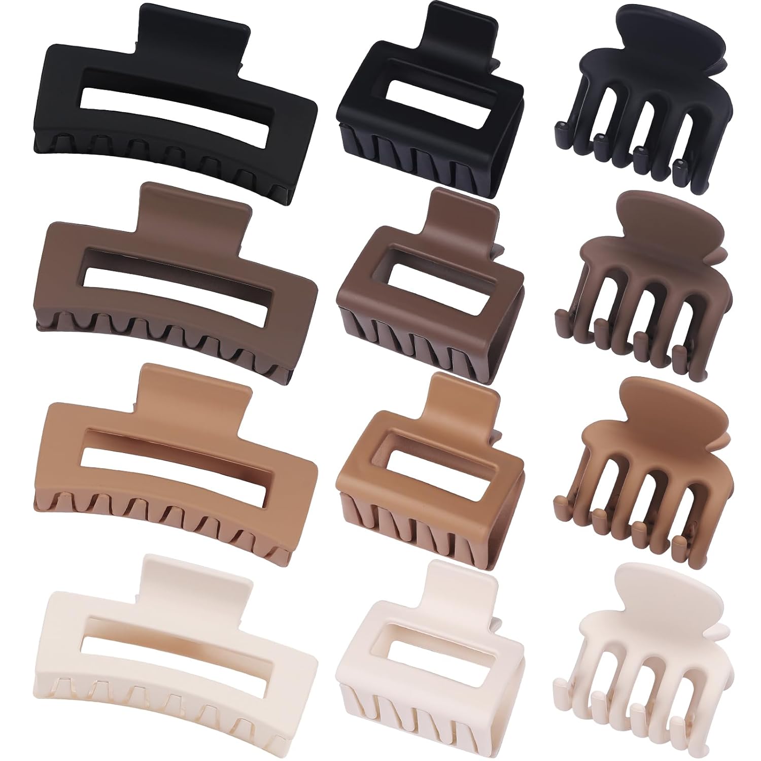 12 Pcs Hair Claw Clips