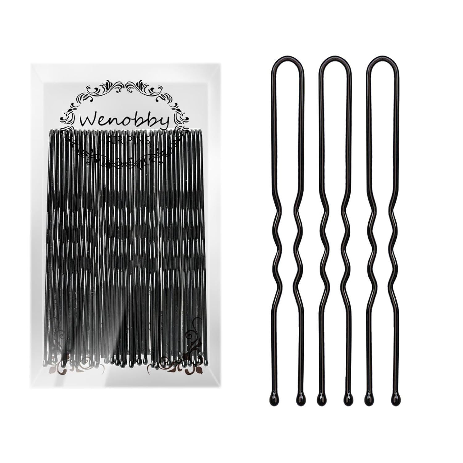 U Shaped Hair Pins for Buns, 100 PCS 2.8