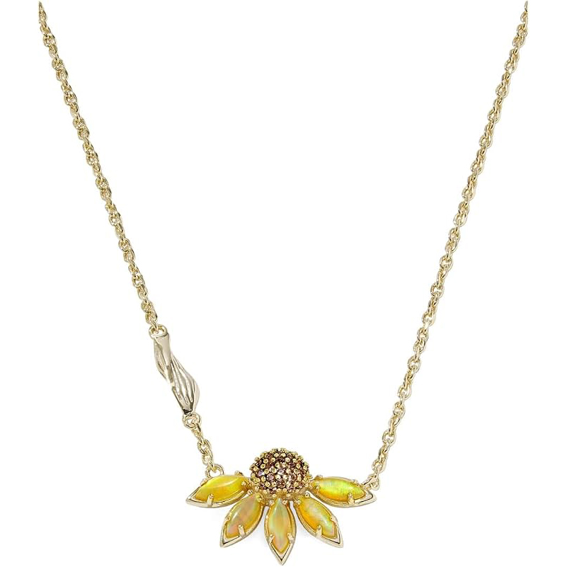 Flower Short Pendant Necklace